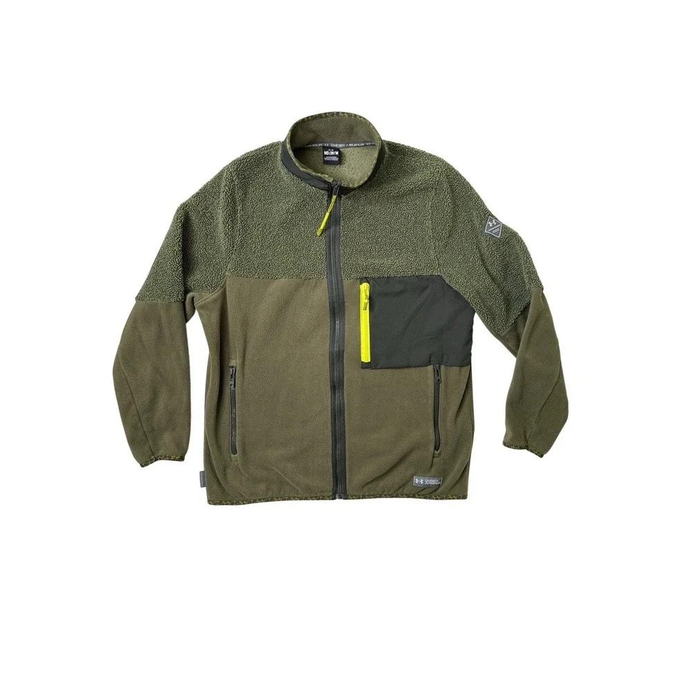 Under Armour Men's‎ UA Polartec Maxx Zip Fleece Jacket Green Size Medium